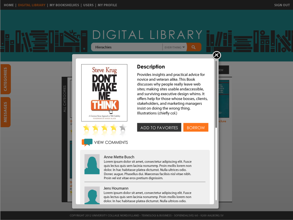 Digital Library - kommentarer