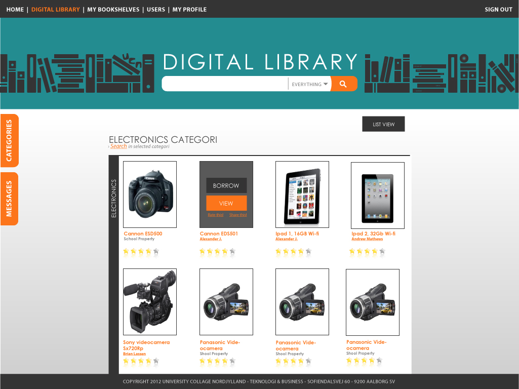 Digital Library - gallerivisning